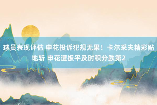 球员表现评估 申花投诉犯规无果！卡尔采夫精彩贴地斩 申花遭扳平及时积分跌第2