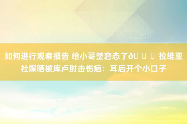 如何进行观察报告 给小哥整窘态了😅拉维亚社媒晒被库卢肘击伤疤：耳后开个小口子