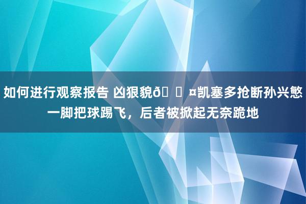 如何进行观察报告 凶狠貌😤凯塞多抢断孙兴慜一脚把球踢飞，后者被掀起无奈跪地