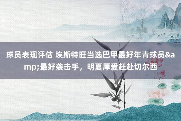 球员表现评估 埃斯特旺当选巴甲最好年青球员&最好袭击手，明夏厚爱赶赴切尔西