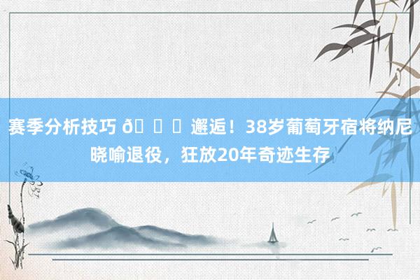 赛季分析技巧 👋邂逅！38岁葡萄牙宿将纳尼晓喻退役，狂放20年奇迹生存